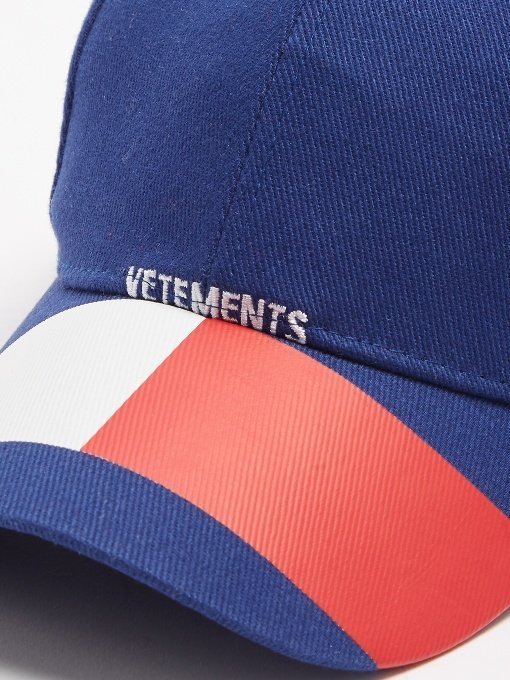 VETEMENTS(ヴェトモン キャップ コピー) 18SS Tommy-printキャンバス NEWベースボールキャップ