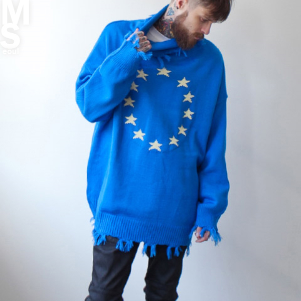 VETEMENTS 韓国のストリートスタイルスタータートルネックニット