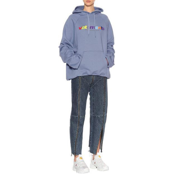 ヴェトモン パーカー コピー ローラ愛用Brand VETEMENTS Logo Print Oversized フーディ