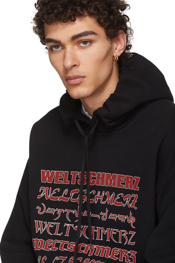 ヴェトモン パーカー コピー VETEMENTS Weltschmerz プリント ジャージ パーカー