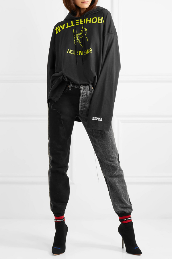 ヴェトモン パーカー コピー VETEMENTS プリント パーカー フーディ