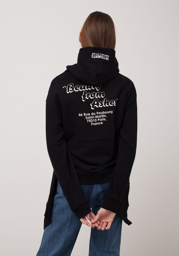 ヴェトモン パーカー コピー VETEMENTS Hometownカットディティールフードパーカー