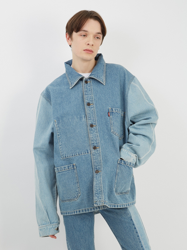 VETEMENTS ヴェトモン 18SS リワークデニムジャケット Wバック