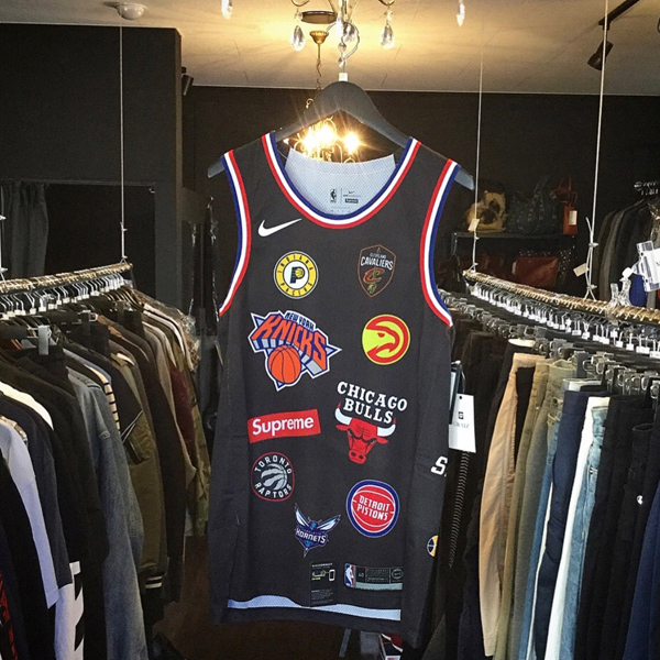 18SS スーパーコピー シュプリーム ナイキ NBA Authentic Jersey Black スポーツ