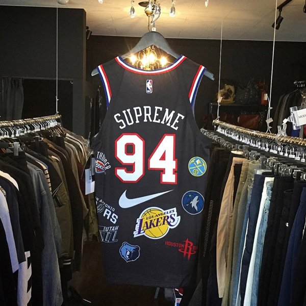 18SS スーパーコピー シュプリーム ナイキ NBA Authentic Jersey Black スポーツ