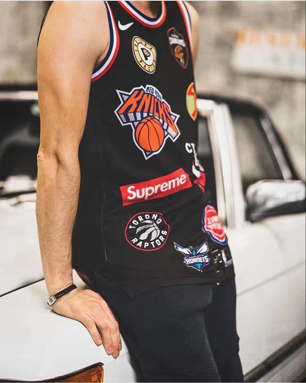 18SS スーパーコピー シュプリーム ナイキ NBA Authentic Jersey Black スポーツ