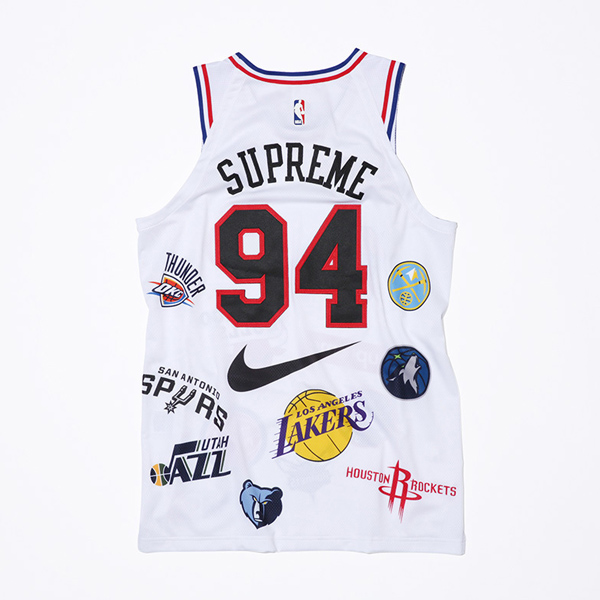 WEEK3 SS18 スーパーコピー シュプリーム NBA teamsAuthentic Jersey-White Tシャツ・カットソー