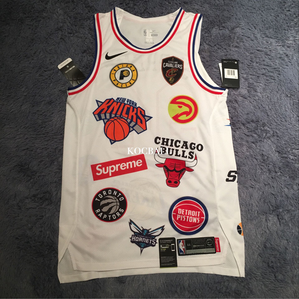 WEEK3 SS18 スーパーコピー シュプリーム NBA teamsAuthentic Jersey-White Tシャツ・カットソー