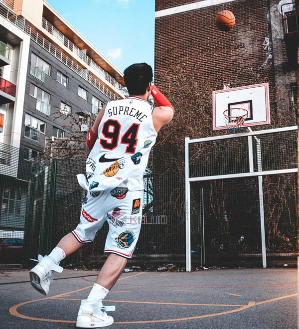 WEEK3 SS18 スーパーコピー シュプリーム NBA teamsAuthentic Jersey-White Tシャツ・カットソー