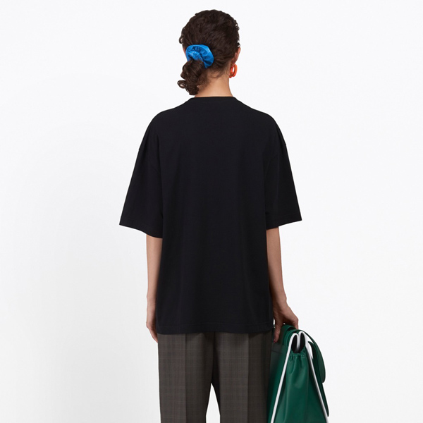 バレンシアガ ロゴTシャツ コピー 18SS 'BB Mode'ホワイト 女性にも オーバーサイズ