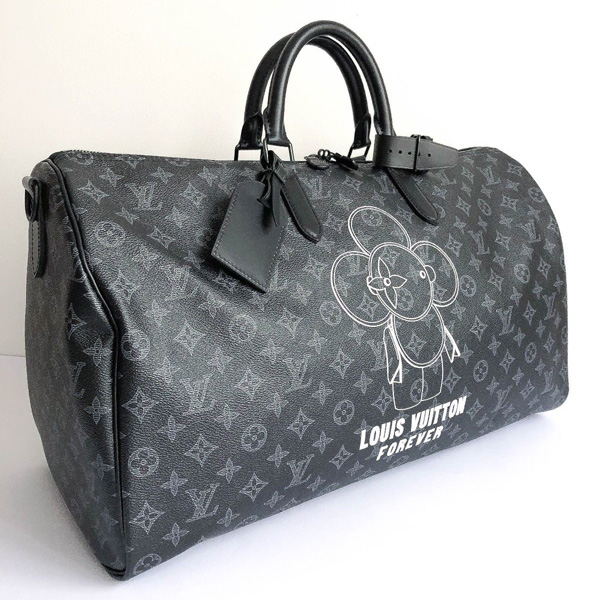 ルイヴィトンスーパーコピー M43683 モノグラム・エクリプス キャンバスの旅行鞄 KEEPALL 50 BANDOULIERE ボストン 2018AW