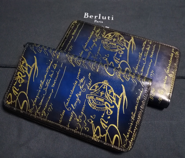 ベルルッティ財布 コピーBerluti ダブルスタンプxシルバーパティーヌ希少品 ベルルッティ ITAUBA