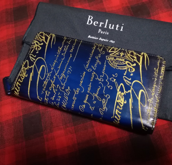 ベルルッティ財布 コピーBerluti ダブルスタンプxシルバーパティーヌ希少品 ベルルッティ ITAUBA