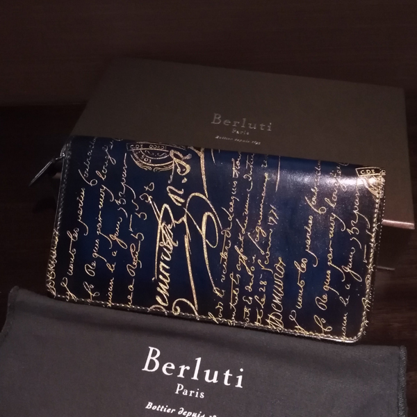 ベルルッティ財布 コピーBerluti ダブルスタンプxシルバーパティーヌ希少品 ベルルッティ ITAUBA