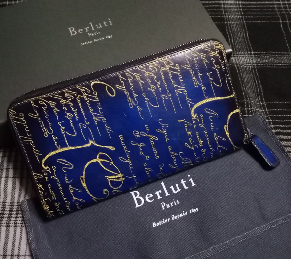 ベルルッティ財布 コピーBerluti ダブルスタンプxシルバーパティーヌ希少品 ベルルッティ ITAUBA