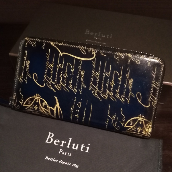 ベルルッティ財布 コピーBerluti ダブルスタンプxシルバーパティーヌ希少品 ベルルッティ ITAUBA