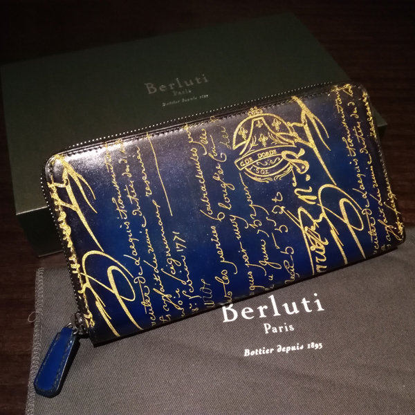 ベルルッティ財布 コピーBerluti ダブルスタンプxシルバーパティーヌ希少品 ベルルッティ ITAUBA