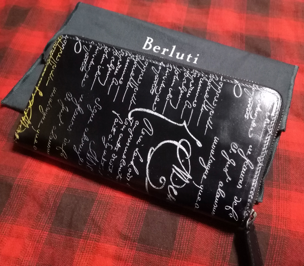 ベルルッティ財布 コピーBerluti Wスタンプx金銀Wパティーヌ希少品 ベルルッティ ITAUBA