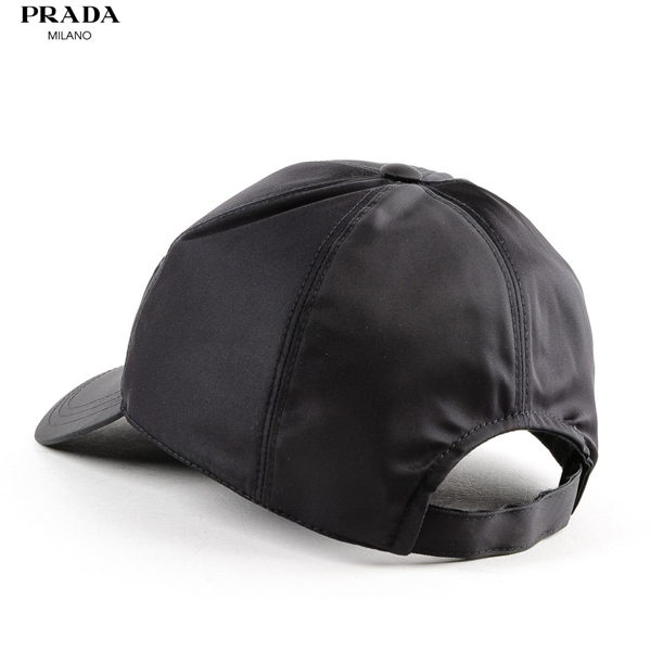 プラダ キャップスーパーコピーPRADA ロゴ キャップ SAFFIANO LOGO NYLON BASEBALL CAP_BLACK_68I-GFG017