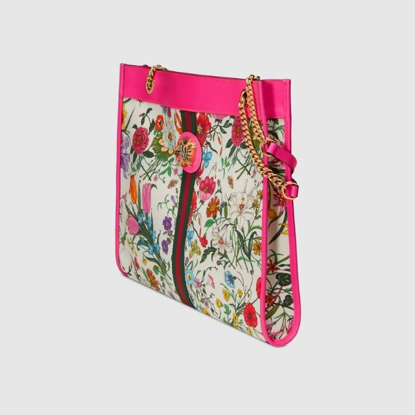 グッチ フローラ プリント19SS Borsa shopping Rajah misura grande 花柄 トート