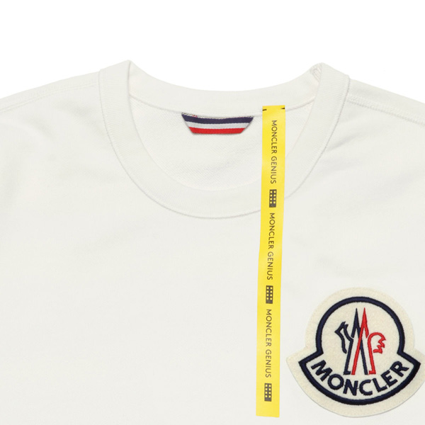 モンクレール MONCLER スウェット メンズ 8042300 80985 034 長袖スウェット WHITE ホワイト