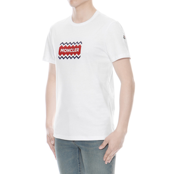 モンクレール MONCLER Tシャツ コピー メンズ 8037250 8390T 001 半袖Tシャツ WHITE ホワイト