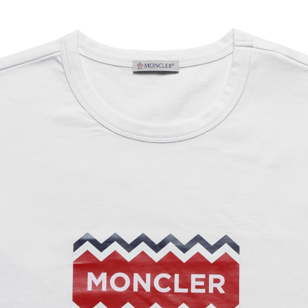 モンクレール MONCLER Tシャツ コピー メンズ 8037250 8390T 001 半袖Tシャツ WHITE ホワイト