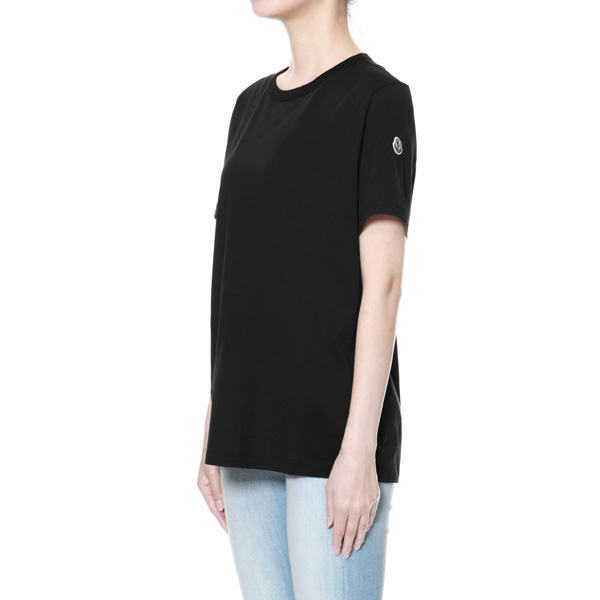 モンクレール MONCLER Tシャツ コピー レディース 8083400 8390X 999 半袖Tシャツ BLACK ブラック