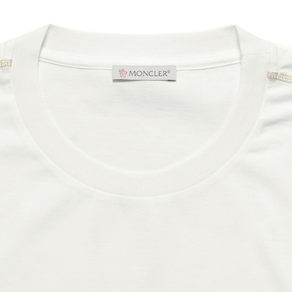 モンクレール MONCLER Tシャツ コピー レディース 8063700 8390X 01G 半袖Tシャツ WHITE ホワイト