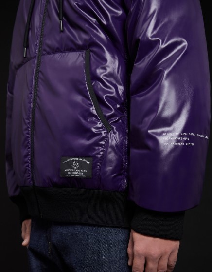 モンクレール ダウン コピー 藤原ヒロシMONCLER Genius Fragment リバーシブルパーカーDYLE p パープル